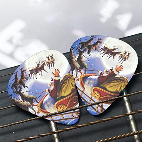 Ensemble de 12 médiators de guitare Père Noël pour guitare acoustique, guitare électrique, contrebasse, ukulélé - Les Beatles, Paul McCartney, John Lennon, RIngo Starr, George Harrison Ensemble de 12 médiators de guitare Père Noël pour guitare acoustique, guitare électrique, contrebasse, ukulélé – Image 8