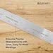 Westcott Stainless Steel Ruler, Zero-Center Scale with Non-Slip Cork Backing, Back-to-School, School Supplies, Classroom Supplies, 24-Inch