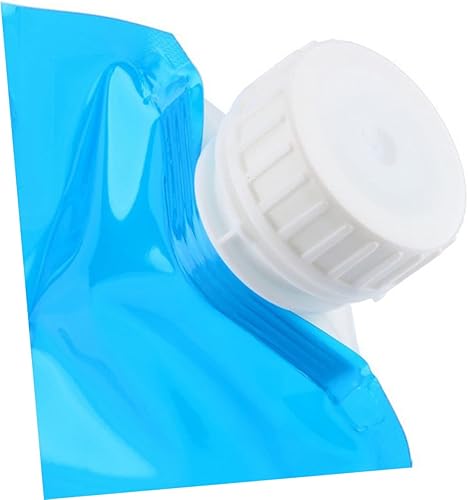 Miniatura 2 de Kisangel Bolsa de almacenamiento de agua plegable 5l de plástico de grado alimenticio diseño compacto para acampar senderismo supervivencia al aire