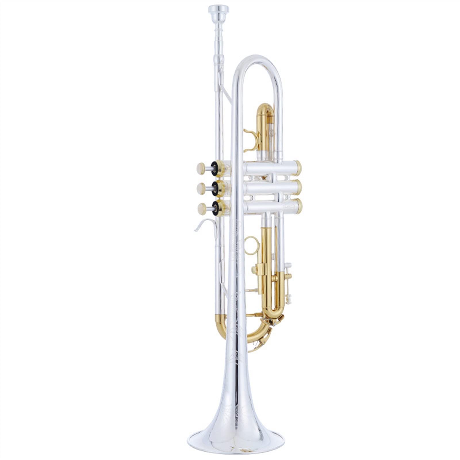 początkujących trąbka Standardowa Trąbka B-tune Instrument Dęty Blaszany Korpus Z Mosiądzu Posrebrzana Rzeźba Dla Początkujących Do Gry Dla Dorosłych Uczniów Trąbka