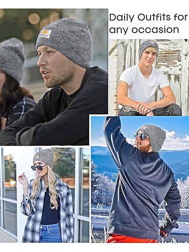 Image of TRENDMALLS Mens /Women /Kids Cap Unisex Hat Knit Cuffed Beanie