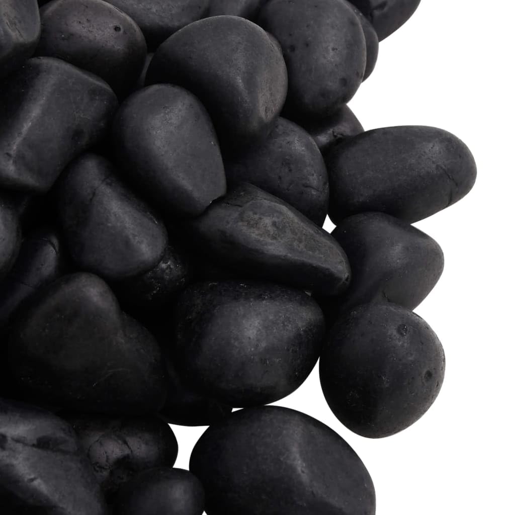 Piedra De Guijarro Negra, Piedras Decorativas Negras, Pulidas