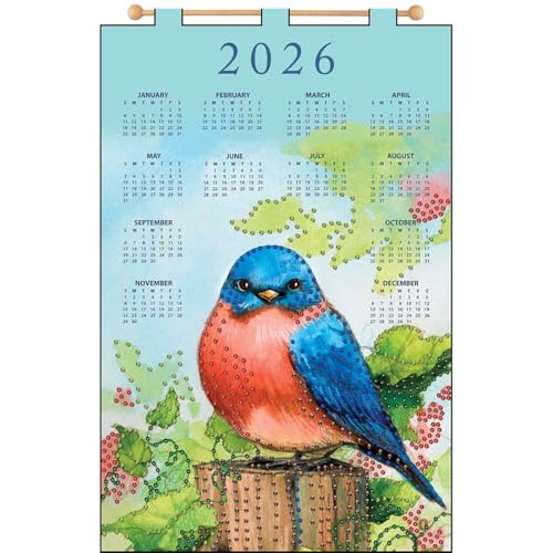 Design Works Hello Bluebird Calendar Felt & Sequin Kit