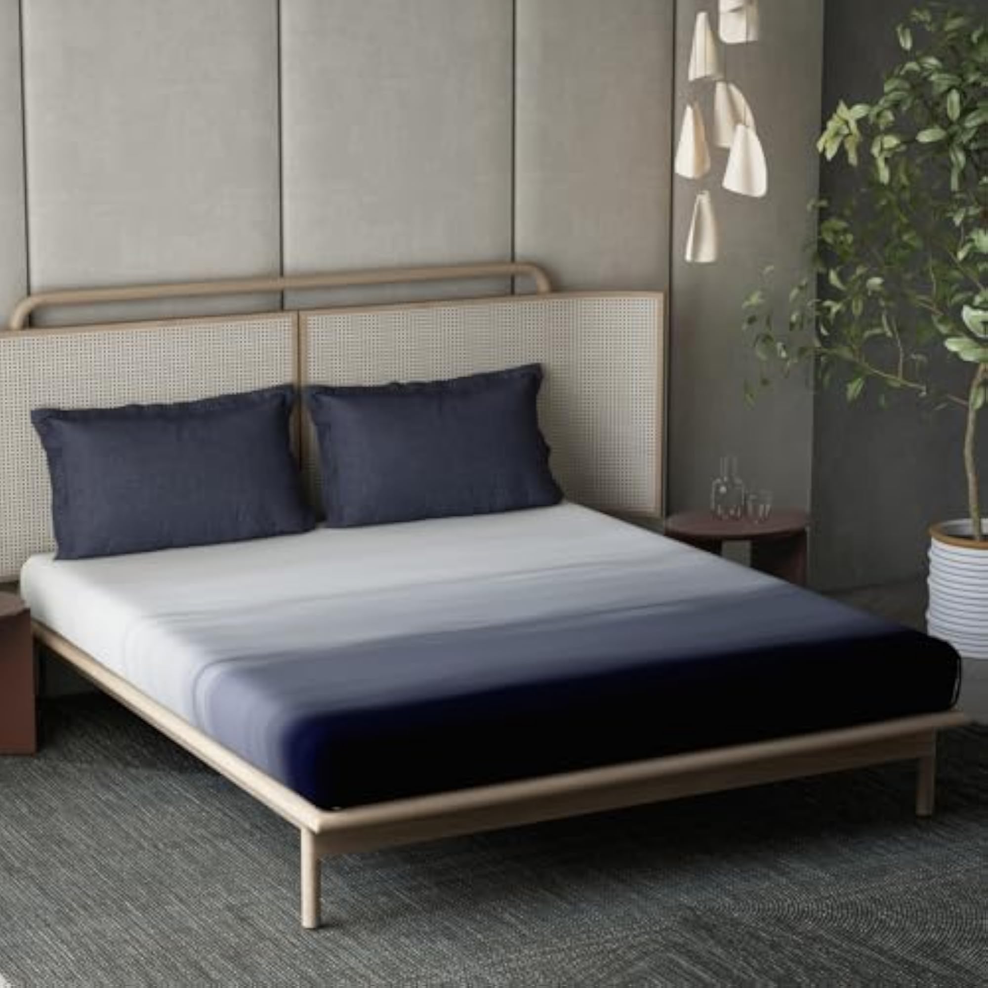 100% Pure Cotton Super King Bedsheet with 2 Pillow Covers