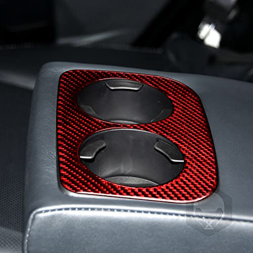 Panel Portavasos Trasero de Fibra de Carbono para Subaru Forester miniatura 2