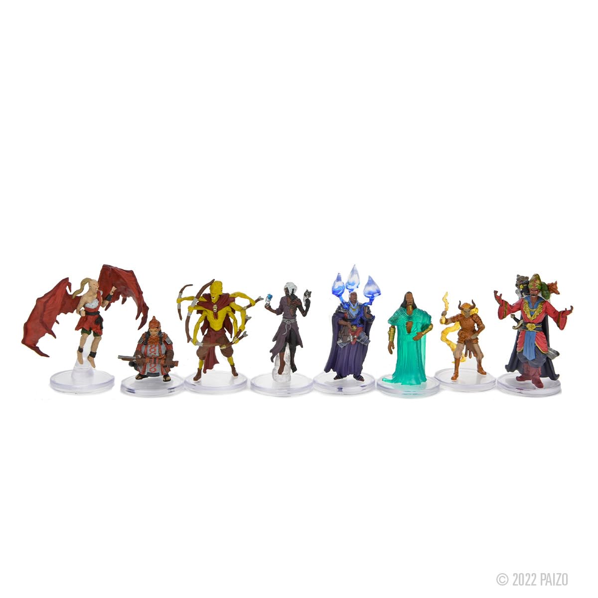 Pathfinder Battles: Impossible Lands Masters Of Magic Boxed Set – 8 Painted Miniatures By WizKids