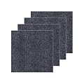 24" x 24" Peel and Stick Carpet Tile, Self Adhesive Carpet Floor Tile, Squares Soft Padded Flooring Sticker for Office Home Living Room Bedroom (20, Dark Grey)