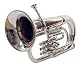Euphonium in Silber Chrom mit 3 Ventilen und Mundstück