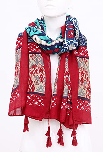 Scarfs for Women Lightweight Floral Print Scarf Shawl Fashion Gift Scarves Sunscreen Shawls for All Seasons2