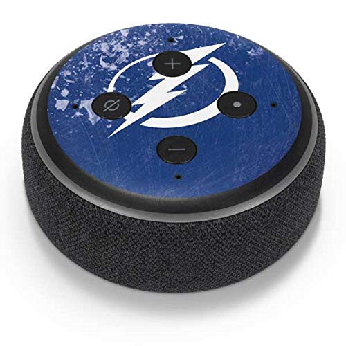 Skinit Decal Audio Skin Compatible with Amazon Echo Dot 3 - Officially Licensed NHL Tampa Bay Lightning Frozen Design