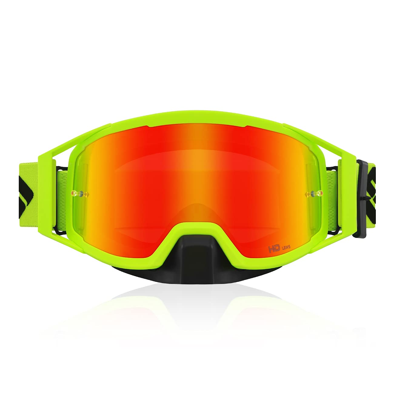 SH HORVATH Motorcycle Goggles, HD Motocross OTG Dirt Bike ATV Goggle for Unisex