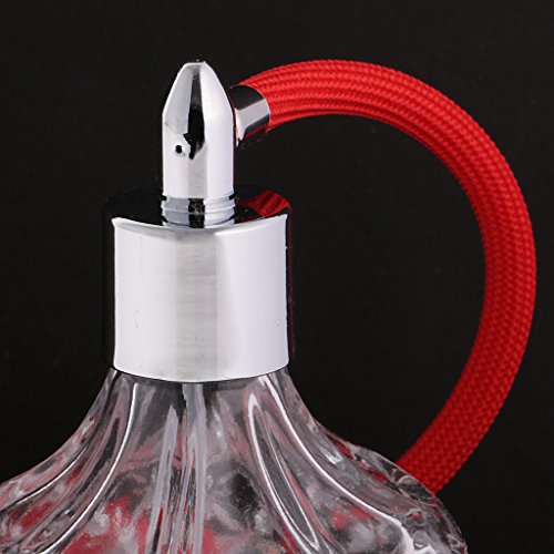 Botella de vidrio para perfume atomizador spray recargable rojo decoración hogar cuarto Gralara 7