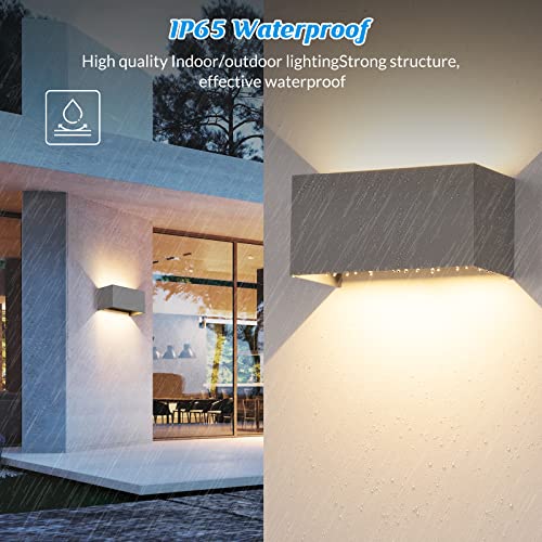 Apliques de pared para exterior e interior con luces de terraza impermeables IP65 3