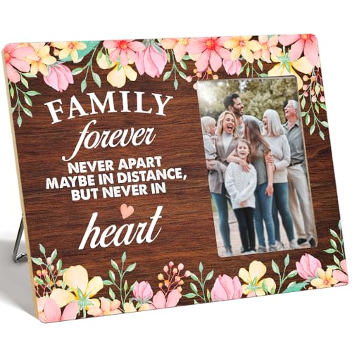 OTINGQD Family Picture Frame,DNA Doesn't Make A Family Love Does Photo Frame,Gift for Dad Mom Son Daughter,Adoption Gifts Z325