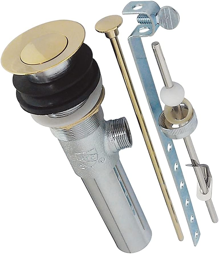 Elements of Design EB1002 Made to Match Brass Pop-Up Drain Assembly, 2-1/8" Diameter, Polished Brass