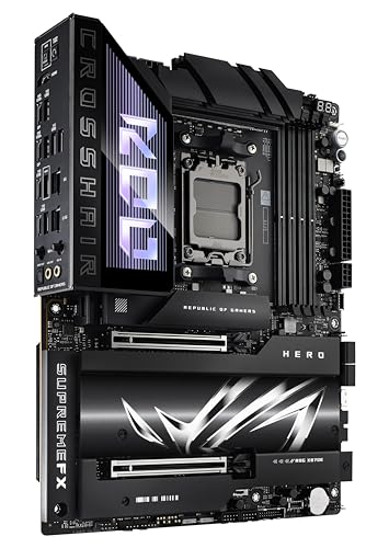 ROG Crosshair X870E Hero ATX, 18+2+2 stadi di alimentazione, slot DDR5, PCIe 5.0, le GPU di nuova generazione, cinque slot M.2, Wi-Fi 7, USB4, AI Overclocking, Slot PCIe Q-Release Slim - Scheda madre - Immagine 2