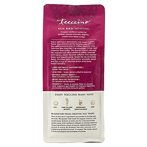 Teeccino Herbal Coffee Variety Pack - Vanilla Nut, French Roast, Maca Chocolaté - Ground Herbal Coffee That’s Prebiotic, Caffeine-Free & Acid Free, Dark Roast, 11 Ounce (Pack Of 3) #TOP1