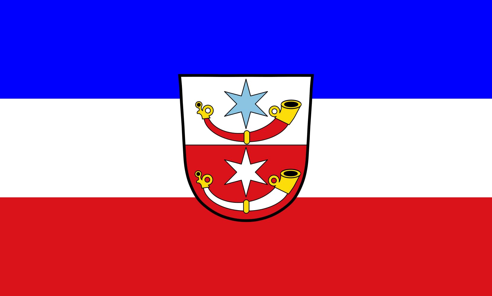 Drapeau paysage de Langenneufnach grand format de 1.35m² pour extérieur