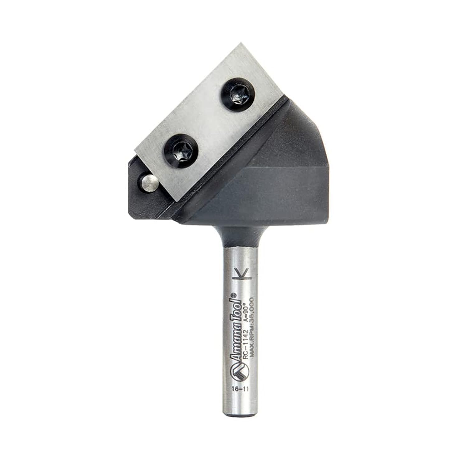 Fraise Amana Tool RC-1142 de qualité industrielle pour rainures en V à 90 degrés