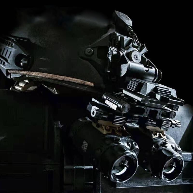 Modular Night Vision Goggles Mount for PVS-14 - Configurable Dual/Single Tube, Durable Aircraft Aluminum, Compatible with L4G24, Perfect for Hunting & Outdoor Adventures