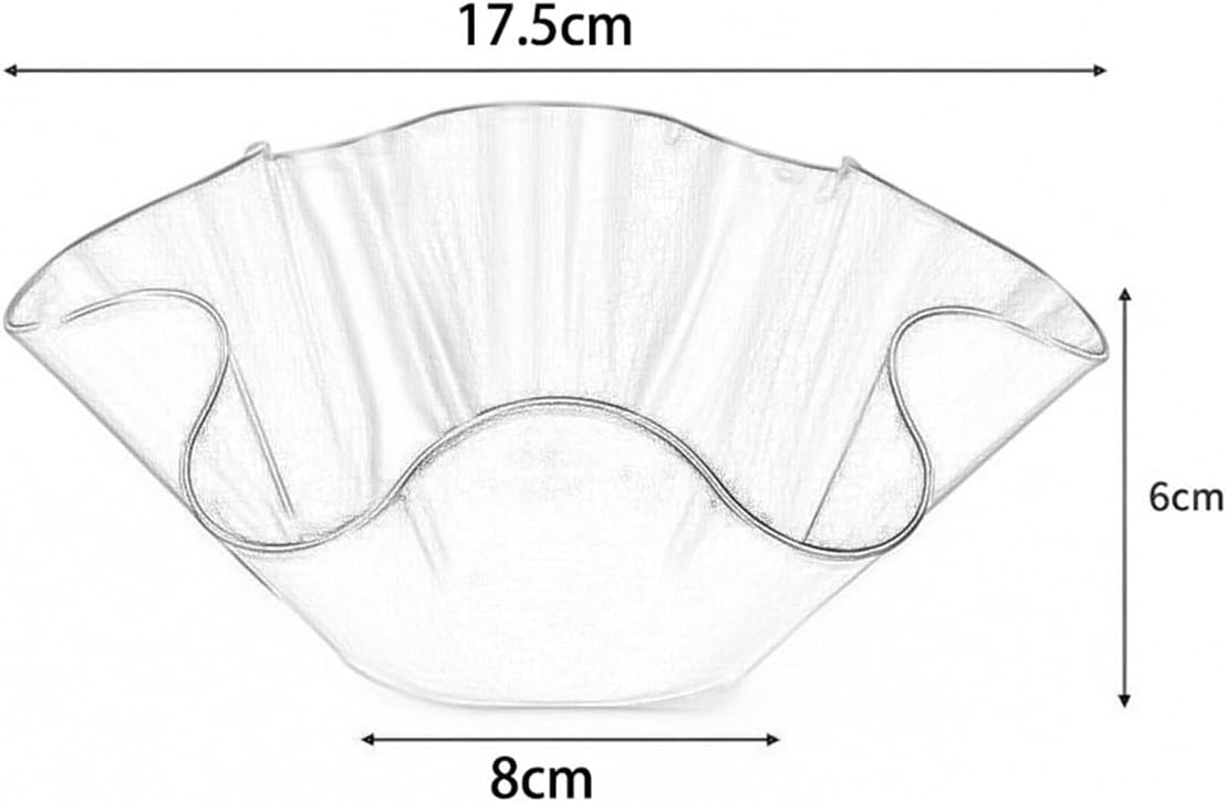 6 Inch & 8 Inch Flower Shape Baking Molds, Thickened Carbon Steel Non-Stick Tart Pan, Salad Bowl & Corn Tortilla Pan, Food Grade Kitchen Baking Tool for Desserts, Cakes and Salads(A)