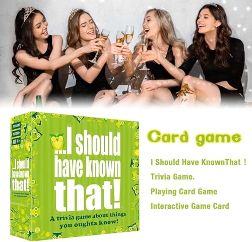 Image of DUNGRANI ENTERPRISE Party Card Games Collection Adult Family Trivia Conversation Music Challenge Strategy Travel Game Night Fun for Friends Couples Kids (I Should Have)
