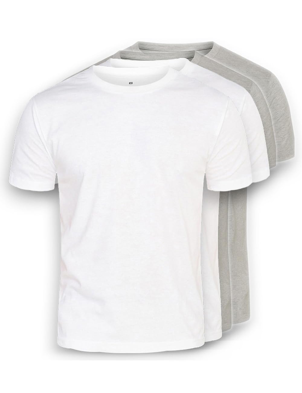 DAILY COTTON Herren 1er 3er 4er Packung T-Shirts mit Rundhalsausschnitt Set Rundhals einfarbig S M L XL XXL