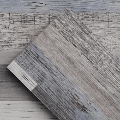 ATOPOSE Peel and Stick Vinyl Flooring Planks,36pcs-6'×36' 54Fq.Ft,Quilt,Laminate Flooring with Wood Effect,Waterproof and Easy DIY Installation for Bedroom Living Room Kitchen Indoor Residential Area