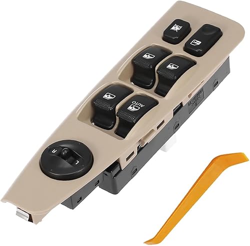 93570-2F200 Interruptor de ventana automático delantero izquierdo compatible con Kia Spectra & Cerato 2004-2009, reemplazo del botón del interruptor