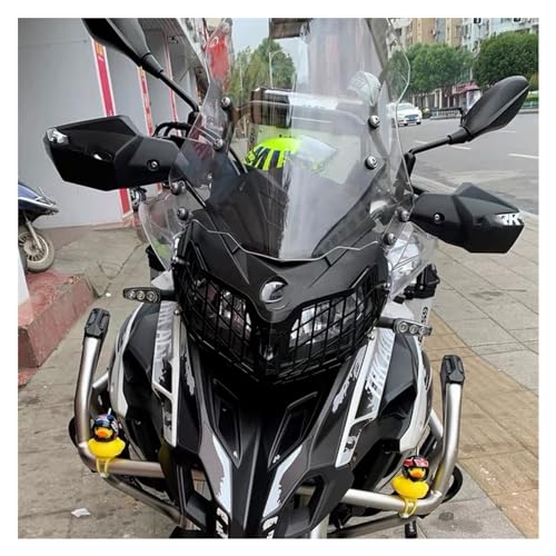 Protector de faro para Benelli TRK 502 X de 2018 a 2023 con rejilla metálica negra 4