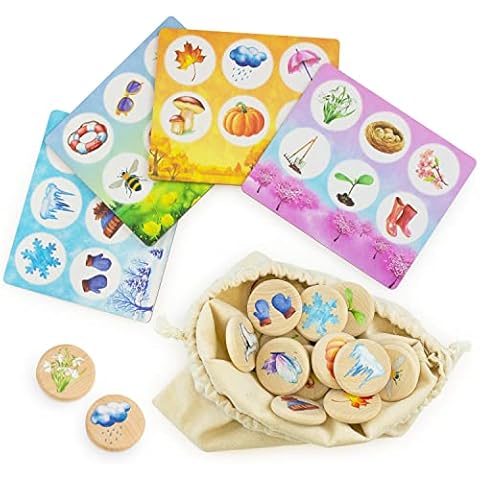 Ulanik Bingo Game for Kids Seasons Cover