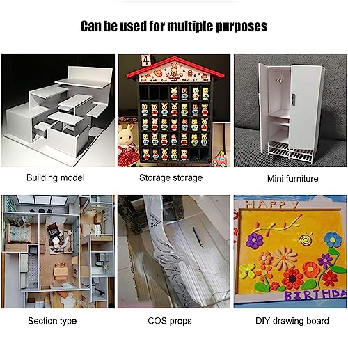 image for BENECREAT 8Pcs Mounting Board, 3mm Thick Self Adhesive Foam Stamp Post
