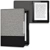 kwmobile hoes compatibel met Kobo Aura Edition 1 – Canvas beschermhoes in grijs/zwart – Voor e-reader –