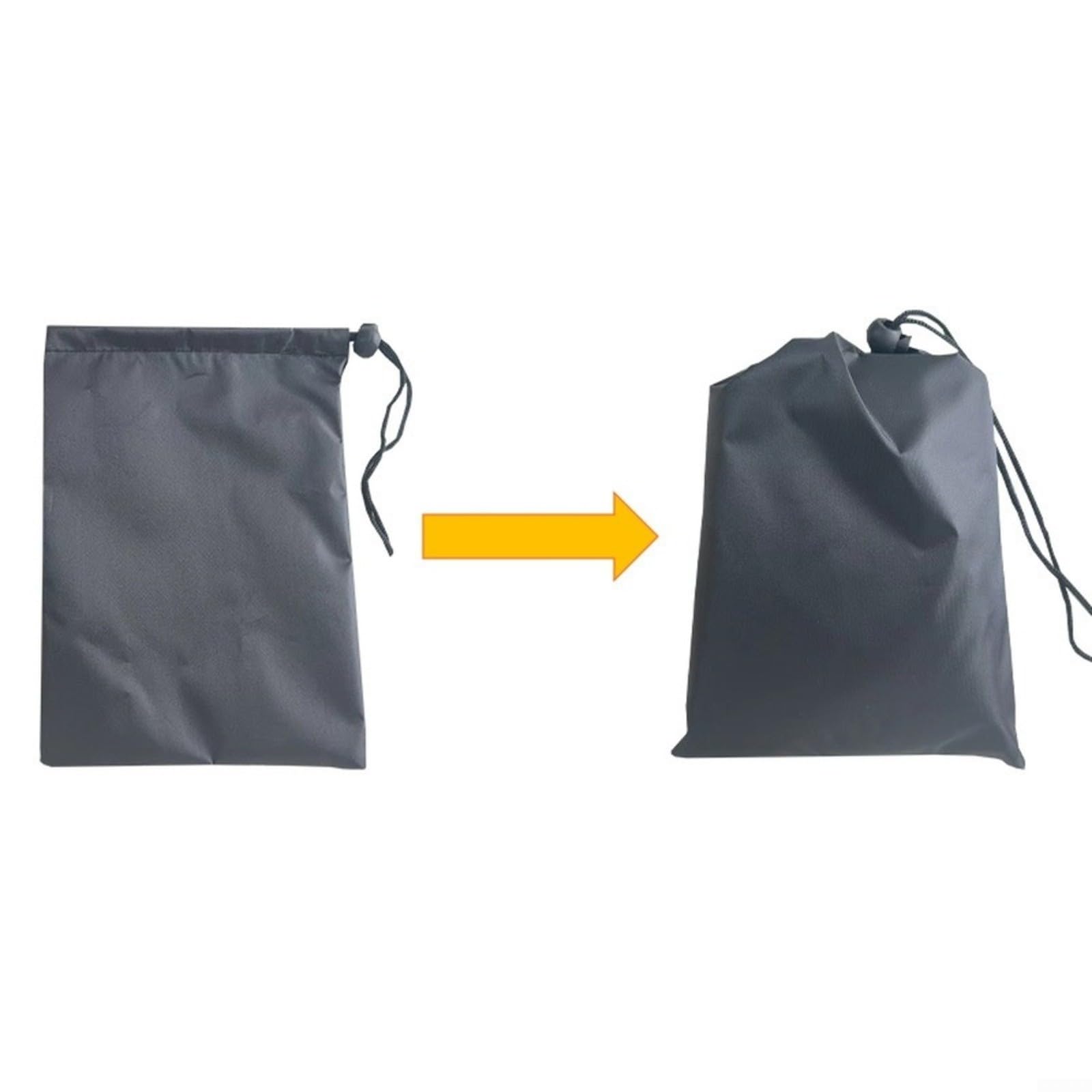 Cubierta para barbacoa 600D de tela Oxford de 26 x 26 x 47 pulgadas, resistente al viento y la lluvia, con tiras reflectantes, cubierta protectora para parrillas de gas verticales de color negro