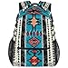 Zaino da viaggio con motivo etnico individuale, leggero, impermeabile, illustrazione etnica, elegante zaino per uomo e donna, Multi, S
