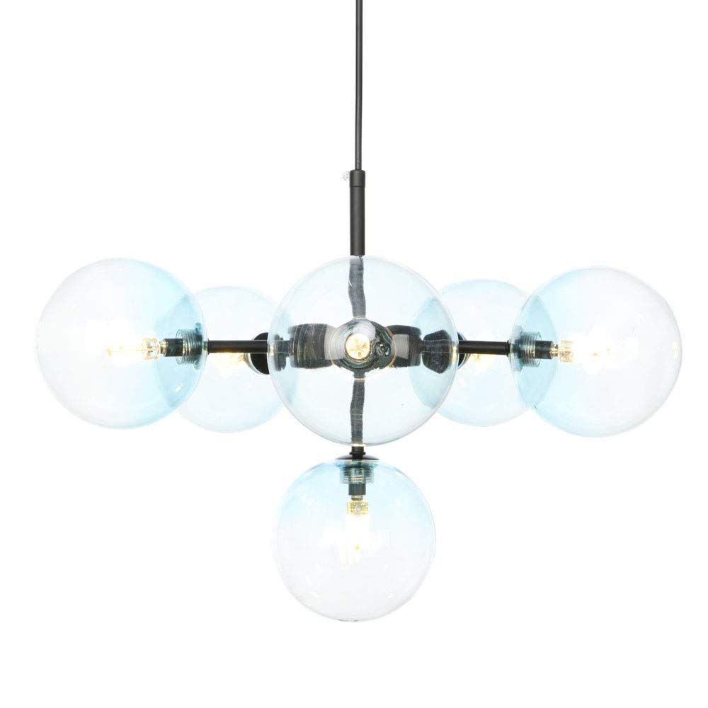 Lustre suspendu aux nuances azurées pour créer un cocon poétique chez vous