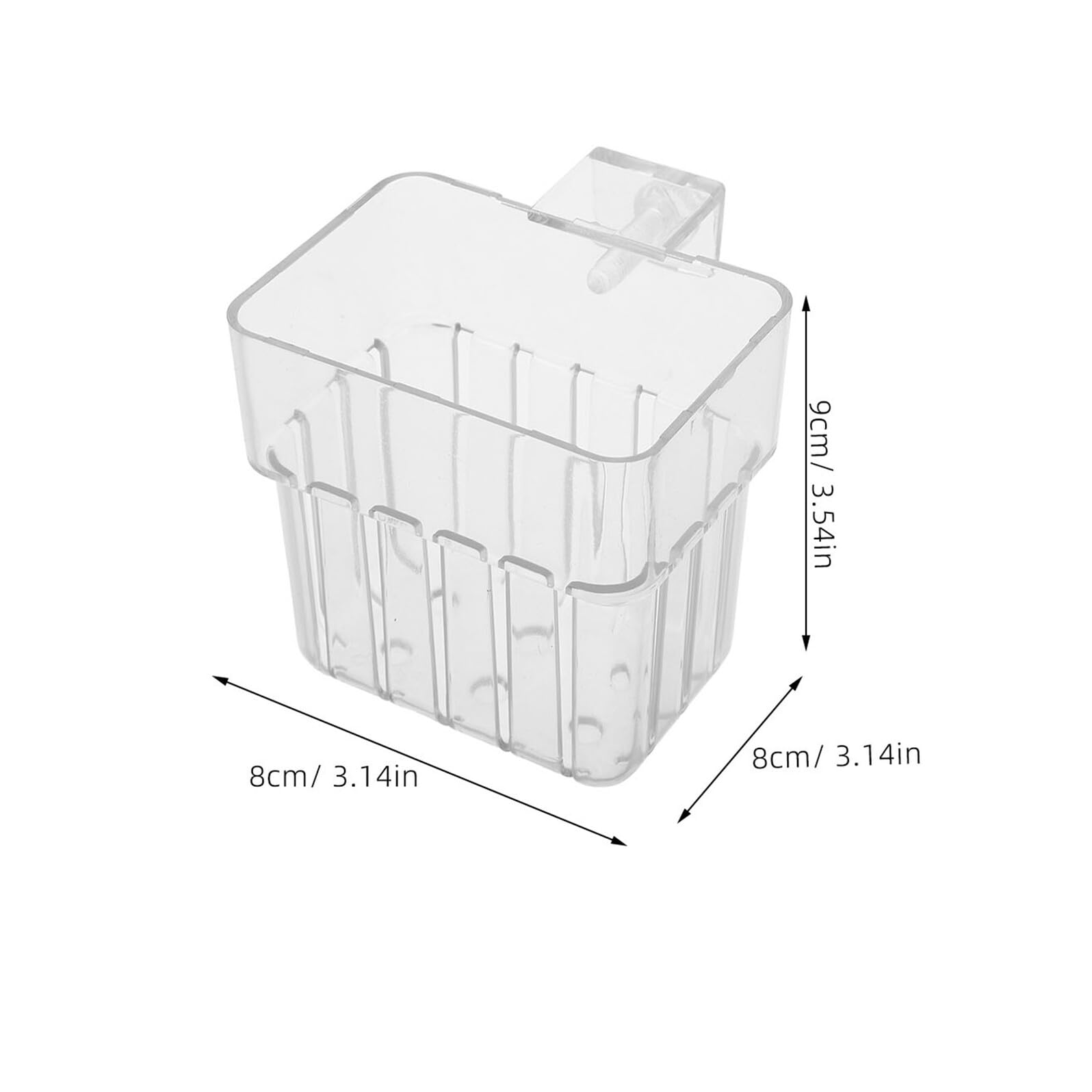 Hohopeti 10 Stück Hydroponik Pflanzenhalter für Aquarien Transparente Hängende Pflanzkörbe für Wasserpflanzen Platzsparende Aquarium Pflanztöpfe mit Haken zur Aquarienbegrünung