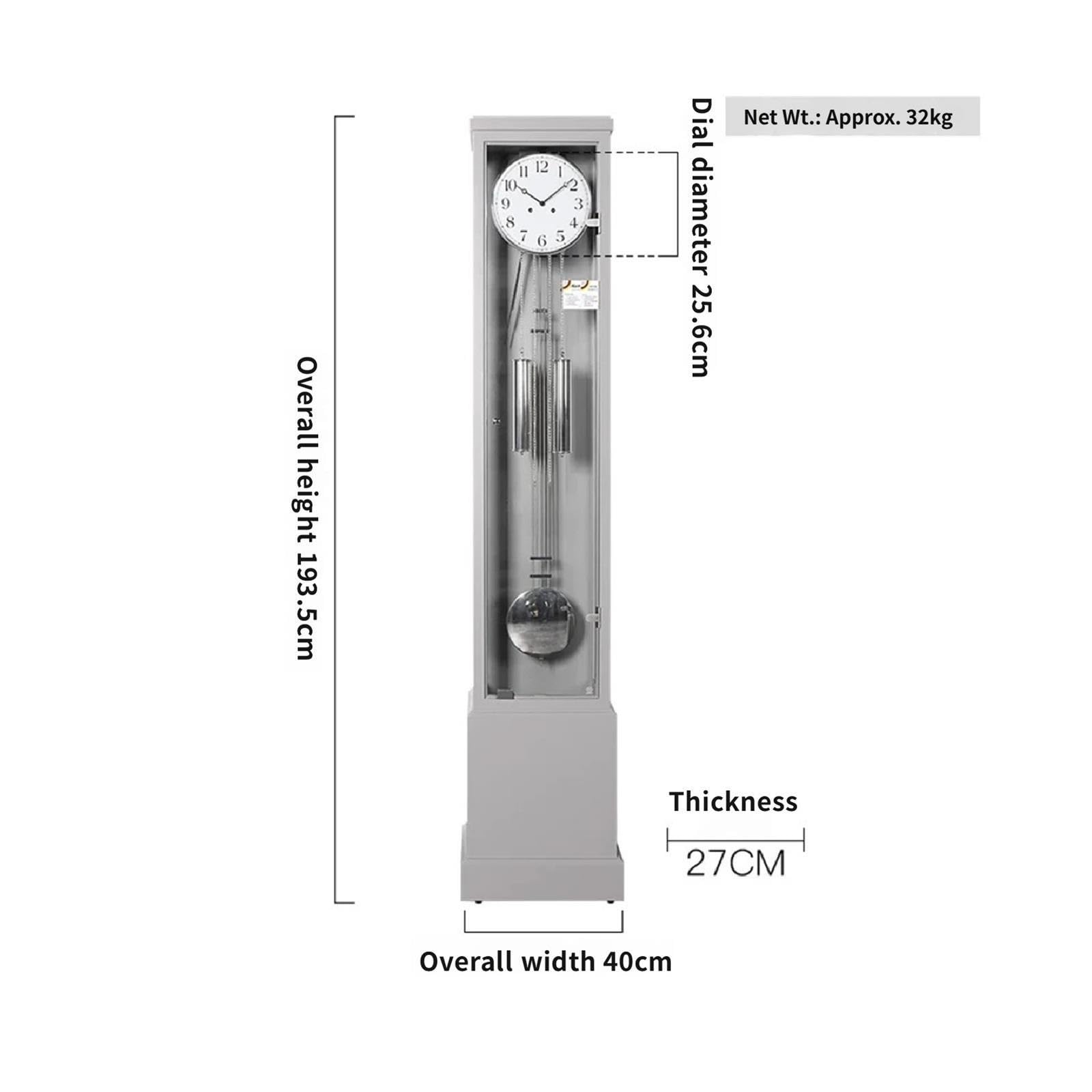 Reloj de Abuelo Péndulo mecánico de Piso de Reloj de pie de Madera