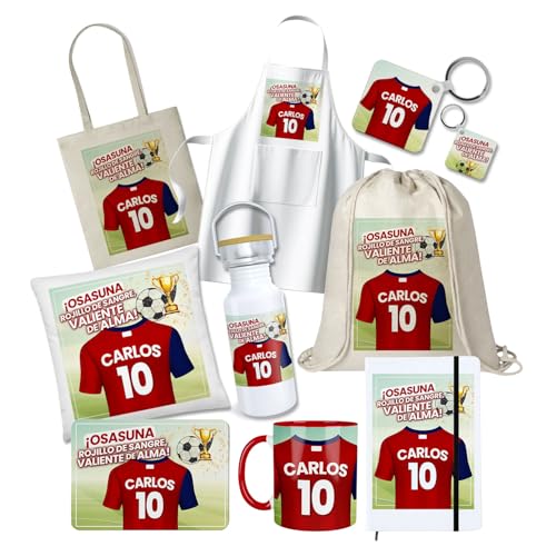 Kembilove® Pack Regalo Personalizado Osasuna Fútbol | Regalo