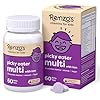 Renzo’s Picky Eater Kids Multivitamin with Iron, Dissolving Kids Vitamins with Vitamin D3 & K2 and More, 60 Sugar-Free Melty Tabs, Cherry Mo’ Cherry Flavored