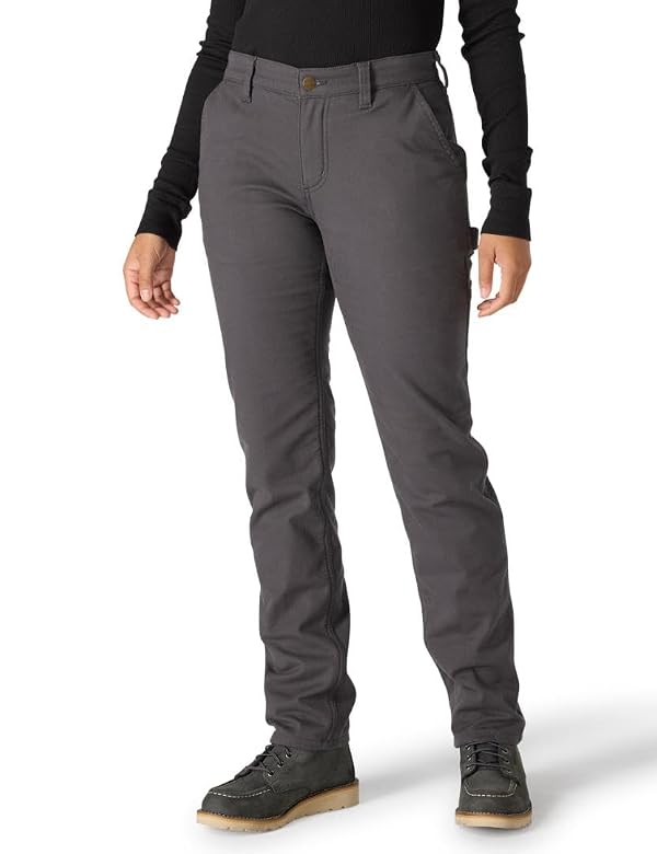 Carhartt Women's The Essential Lined Canvas Pant, Shadow, 6 by Carhartt - Used condition - US$26.83