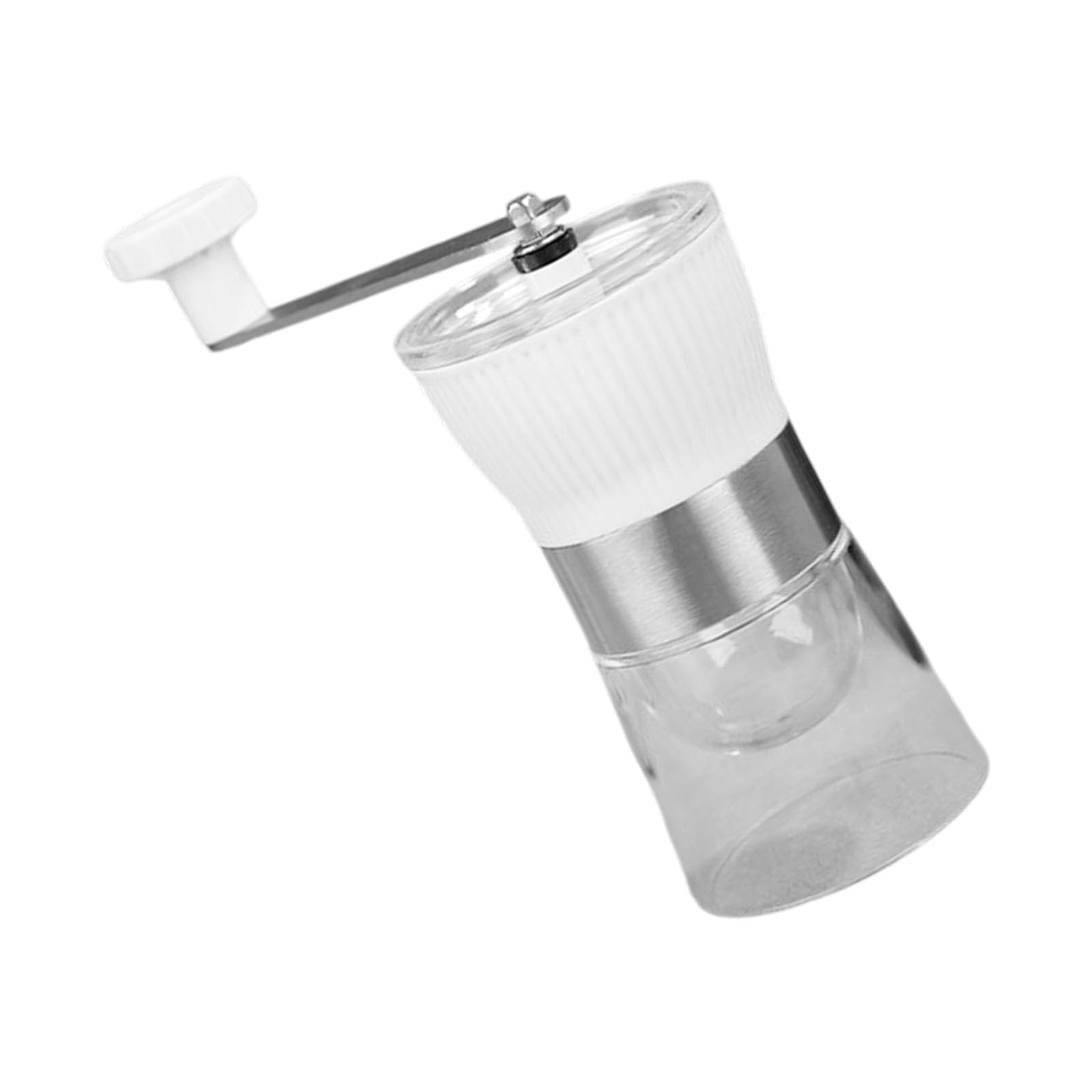 Tsophreniq Professional Manual Burr Grinder with Removable Ceramic & Glass Jar for Flavor Optimization Slip Coffee Grinder with Glass Bowl