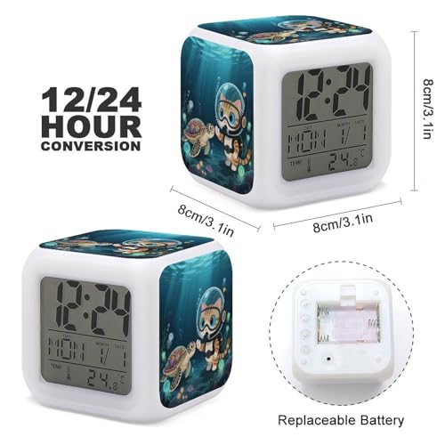 Reloj digital con fecha y temperatura ideal para decorar dormitorios infantiles y juveniles 3