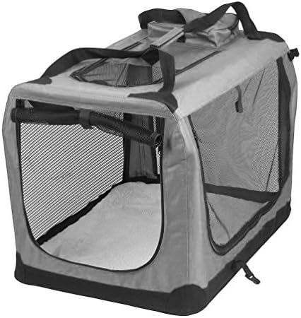 Petbarn Portable Soft Fabric Pet Carrier Folding Dog Cat Puppy Travel Transport Bag (Large, Blue)