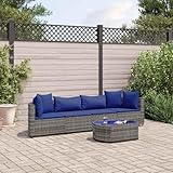 Design élégant et facile d'entretien : la table basse avec un plateau en verre trempé de 4 mm d'épaisseur est non seulement élégante, mais aussi facile à nettoyer. Son aspect rotin gris donne à votre espace extérieur une atmosphère moderne et attrayante.