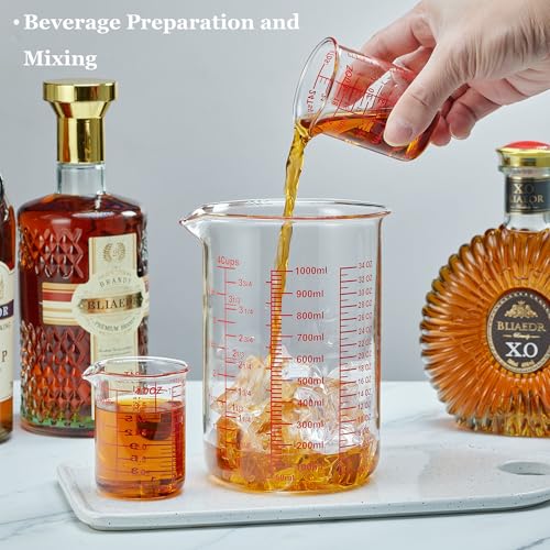 Image of Ackers BORO3.3 4 oz /120 ml Glass Measuring Cup with V-Shaped Spout, 1 Count