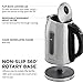 Ovente Electric Stainless Steel Hot Water Kettle 1.7 Liter with 5 Temperature Control & Concealed Heating Element, BPA-Free 1100 Watt Tea Maker with Auto Shut-Off and Keep Warm Setting, Silver KS88S
