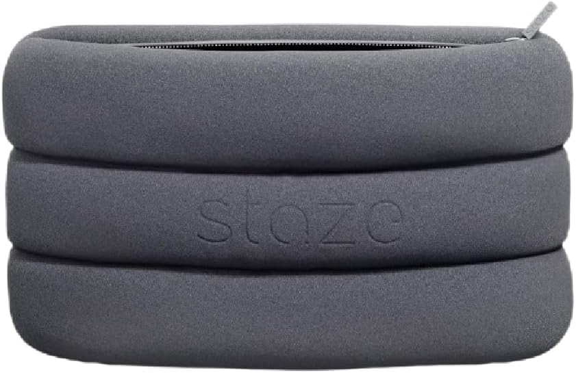 Staze Bag - Waterproof, Neoprene Pouch, Zipper Closure Stylish Pouch for Travel & Storage (Slate, 10.5” x 7”)