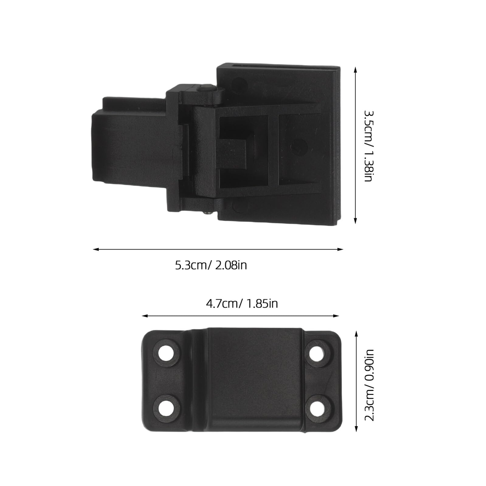 Cerniere di Ricambio per Copri Giradischi in Plastica Nera, Antiscivolo e Facili da Installare, Accessori per Giradischi Vinile in Ambienti Audio Domestici