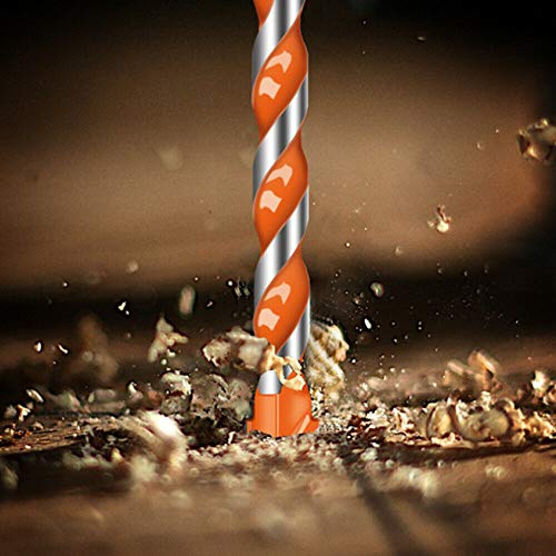 5Pcs Ultimate Triangle Drill Bits Set, Multifunctional Twist Drill Bit Tungsten Carbide Drill Bit Tip Punching Hole Working Tools for Tile,Concrete, Brick, Glass, Plastic, Wood and Ceramic